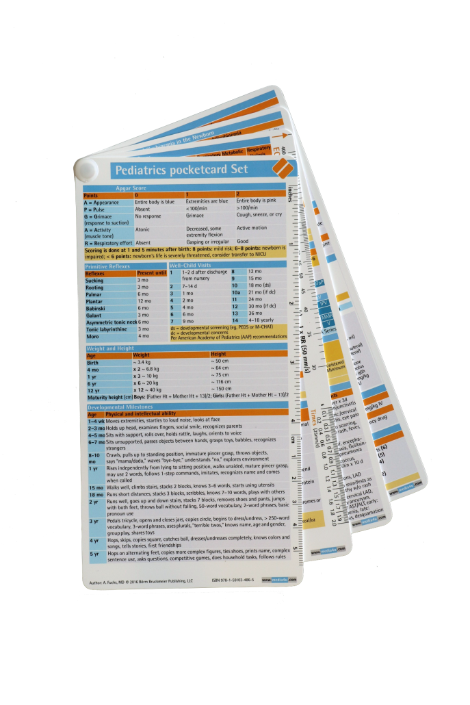 Pediatrics Pocketcard Set Börm Bruckmeier Publishing LLC