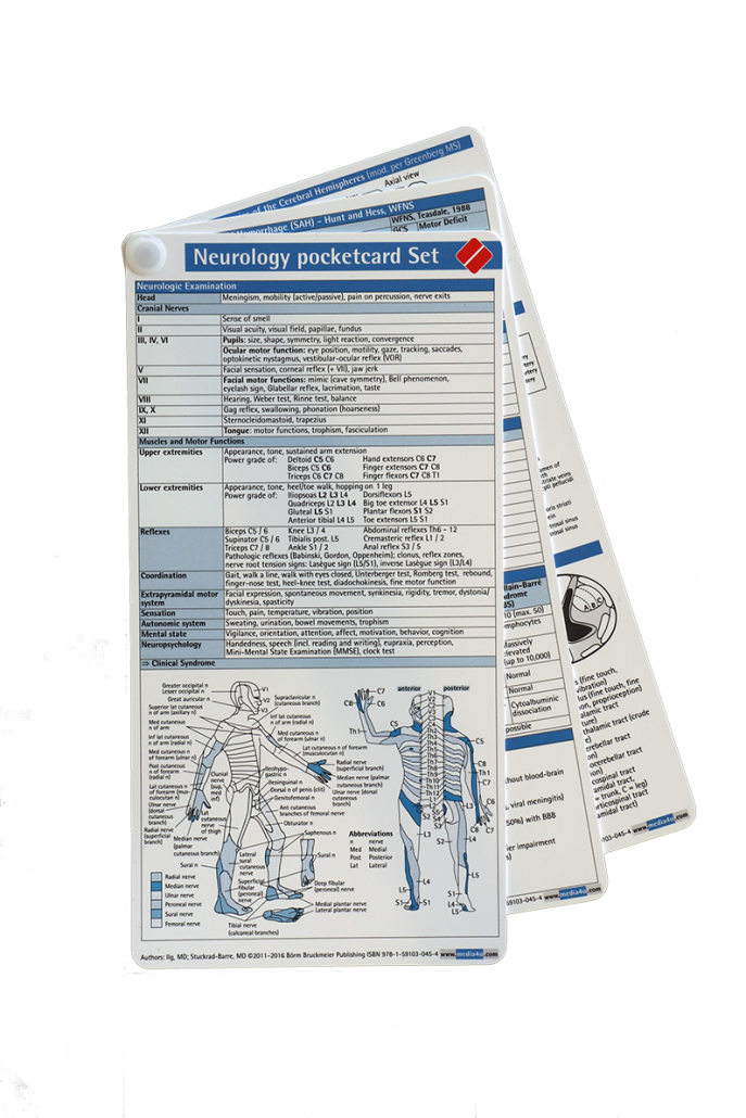 Neurology Pocketcard Set – Börm Bruckmeier Publishing LLC